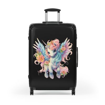 Unicorn Black Suitcase