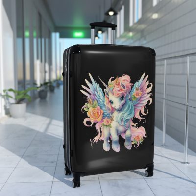 Unicorn Black Suitcase