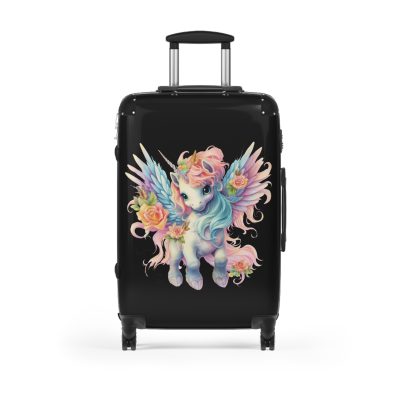 Unicorn Black Suitcase