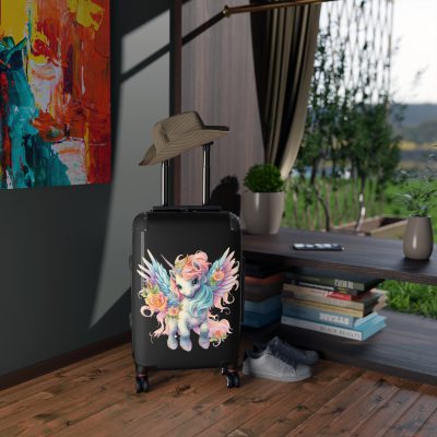 Unicorn Black Suitcase