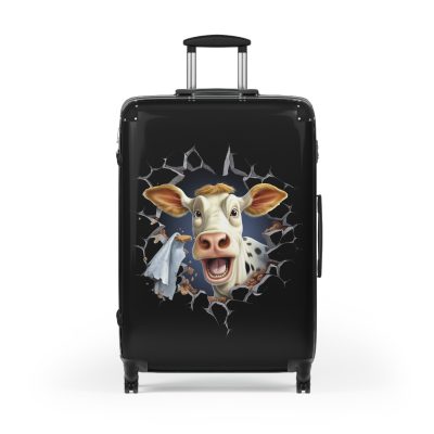 Highland Cow Suitcase - A stylish luggage featuring a charming cow design, perfect for travelers who want to bring a touch of whimsy to their journeys.