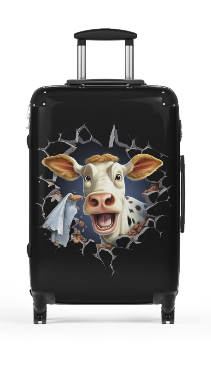 Highland Cow Suitcase - A stylish luggage featuring a charming cow design, perfect for travelers who want to bring a touch of whimsy to their journeys.