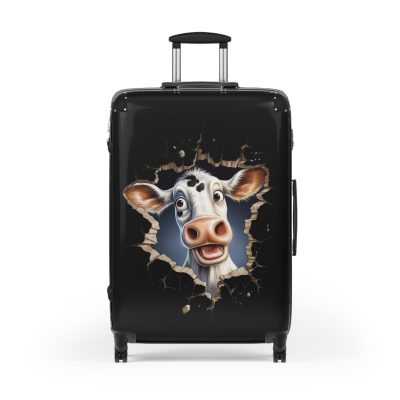 Highland Cow Suitcase - A stylish luggage featuring a charming cow design, perfect for travelers who want to bring a touch of whimsy to their journeys.