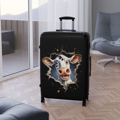 Highland Cow Suitcase - A stylish luggage featuring a charming cow design, perfect for travelers who want to bring a touch of whimsy to their journeys.