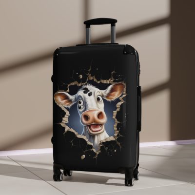 Highland Cow Suitcase - A stylish luggage featuring a charming cow design, perfect for travelers who want to bring a touch of whimsy to their journeys.