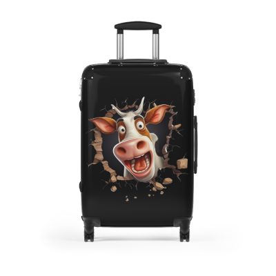 Highland Cow Suitcase - A stylish luggage featuring a charming cow design, perfect for travelers who want to bring a touch of whimsy to their journeys.