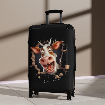 Highland Cow Suitcase - A stylish luggage featuring a charming cow design, perfect for travelers who want to bring a touch of whimsy to their journeys.