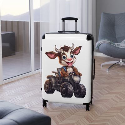 Highland Cow Suitcase - A stylish luggage featuring a charming cow design, perfect for travelers who want to bring a touch of whimsy to their journeys.