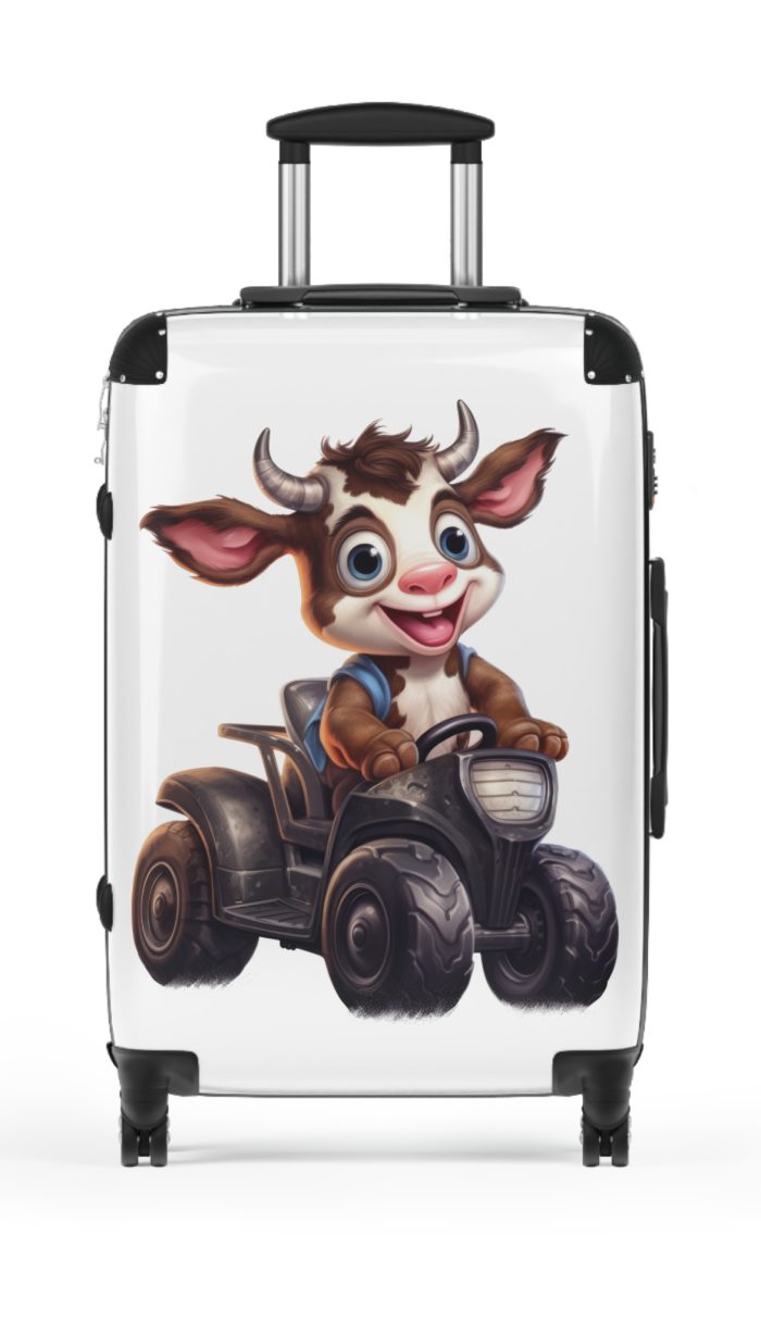 Highland Cow Suitcase - A stylish luggage featuring a charming cow design, perfect for travelers who want to bring a touch of whimsy to their journeys.