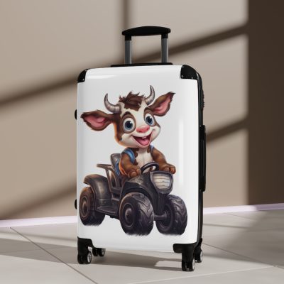 Highland Cow Suitcase - A stylish luggage featuring a charming cow design, perfect for travelers who want to bring a touch of whimsy to their journeys.