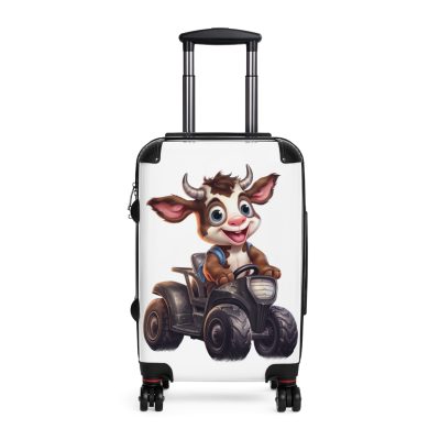 Highland Cow Suitcase - A stylish luggage featuring a charming cow design, perfect for travelers who want to bring a touch of whimsy to their journeys.