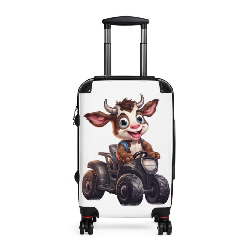 Highland Cow Suitcase - A stylish luggage featuring a charming cow design, perfect for travelers who want to bring a touch of whimsy to their journeys.