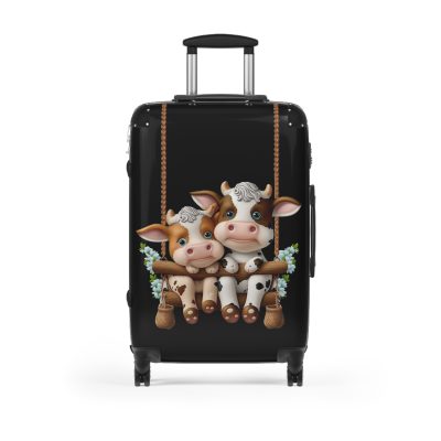 Highland Cow Suitcase - A stylish luggage featuring a charming cow design, perfect for travelers who want to bring a touch of whimsy to their journeys.