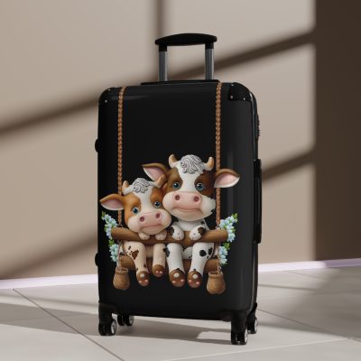 Highland Cow Suitcase - A stylish luggage featuring a charming cow design, perfect for travelers who want to bring a touch of whimsy to their journeys.