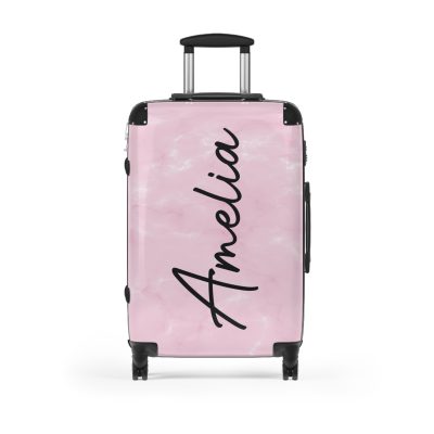 Personalized Name Marble Suitcase