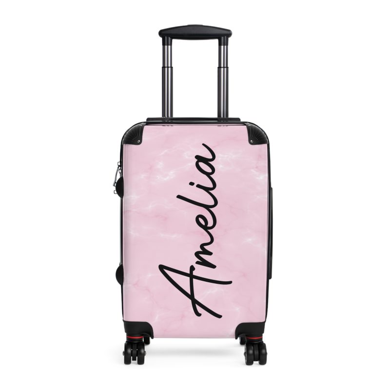 Personalized Name Marble Suitcase