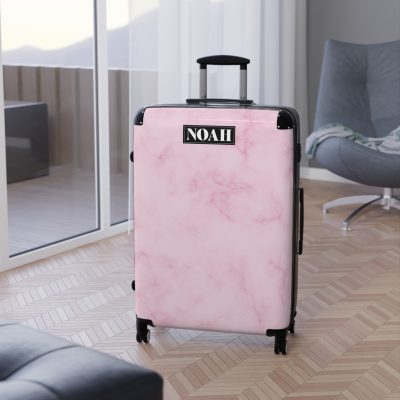 Personalized Name Marble Suitcase