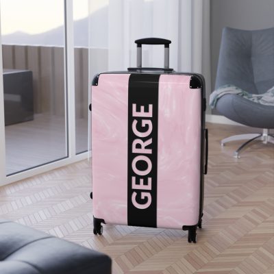 Personalized Name Marble Suitcase