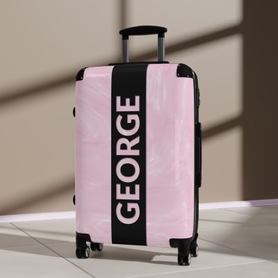 Personalized Name Marble Suitcase