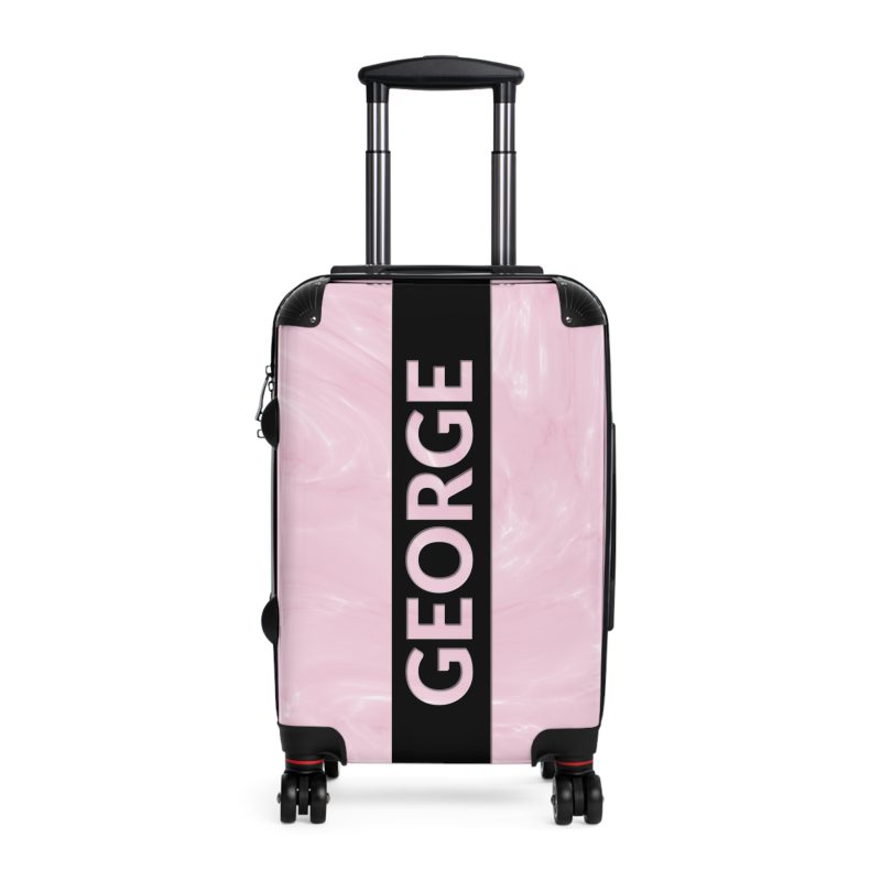 Personalized Name Marble Suitcase