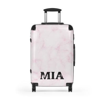 Personalized Name Marble Suitcase