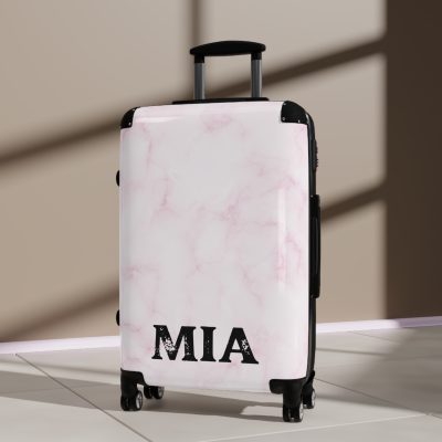 Personalized Name Marble Suitcase