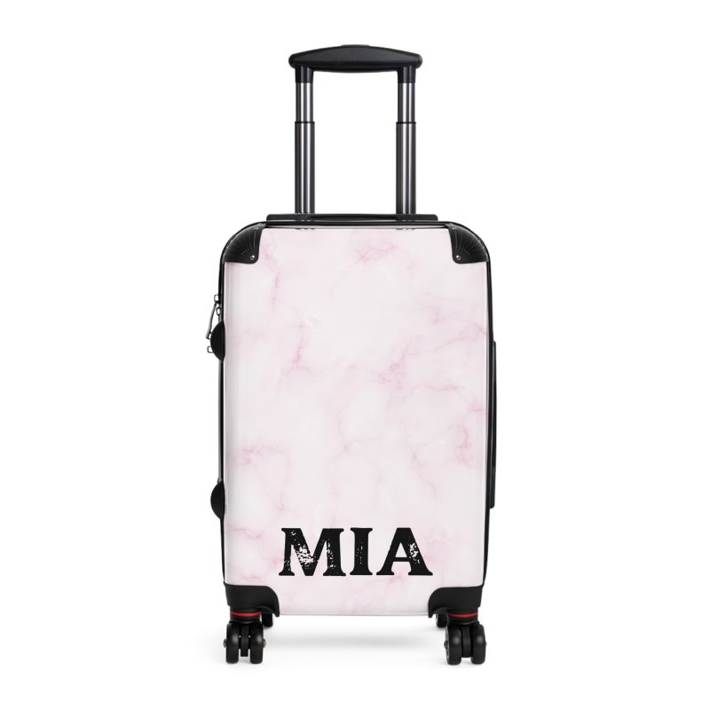 Personalized Name Marble Suitcase