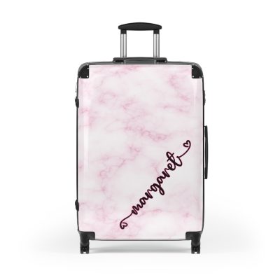 Personalized Name Marble Suitcase