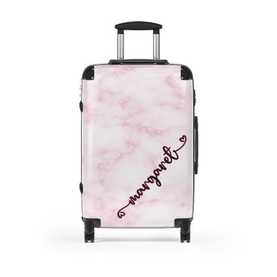 Personalized Name Marble Suitcase