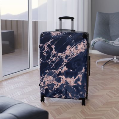 Marble Suitcase - A stylish suitcase featuring an elegant marble design, perfect for travelers who want to add a touch of timeless luxury to their luggage.