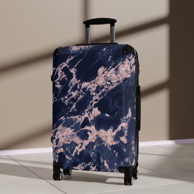 Marble Suitcase - A stylish suitcase featuring an elegant marble design, perfect for travelers who want to add a touch of timeless luxury to their luggage.