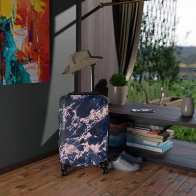 Marble Suitcase - A stylish suitcase featuring an elegant marble design, perfect for travelers who want to add a touch of timeless luxury to their luggage.