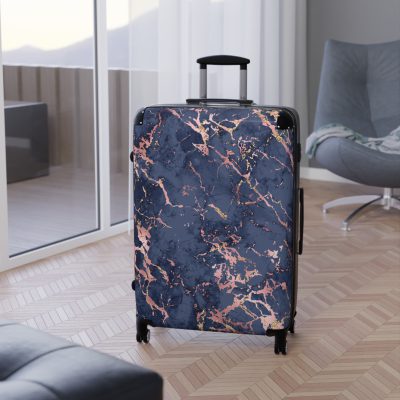 Marble Suitcase - A stylish suitcase featuring an elegant marble design, perfect for travelers who want to add a touch of timeless luxury to their luggage.