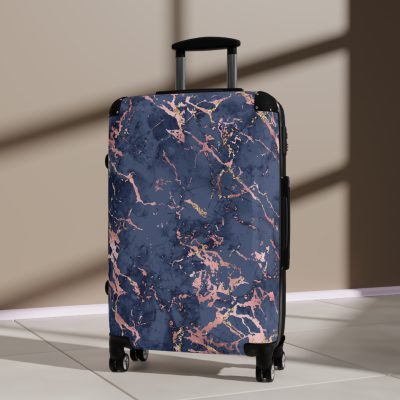 Marble Suitcase - A stylish suitcase featuring an elegant marble design, perfect for travelers who want to add a touch of timeless luxury to their luggage.