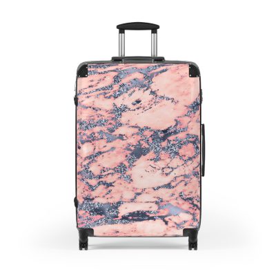 Marble Suitcase - A stylish suitcase featuring an elegant marble design, perfect for travelers who want to add a touch of timeless luxury to their luggage.