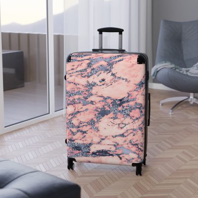 Marble Suitcase - A stylish suitcase featuring an elegant marble design, perfect for travelers who want to add a touch of timeless luxury to their luggage.