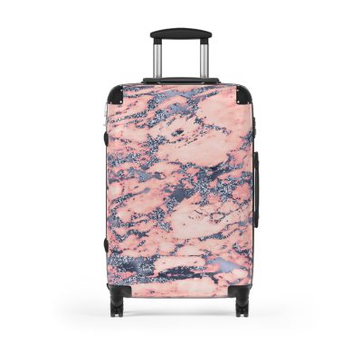 Marble Suitcase - A stylish suitcase featuring an elegant marble design, perfect for travelers who want to add a touch of timeless luxury to their luggage.