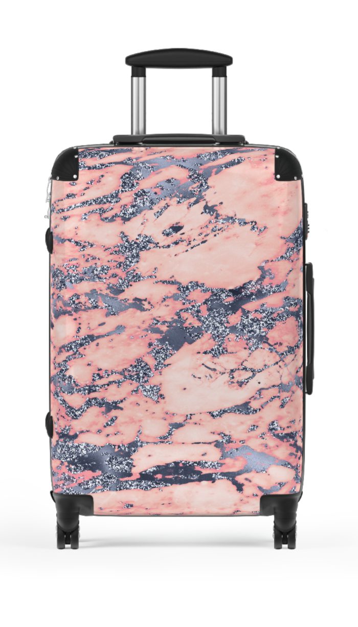 Marble Suitcase - A stylish suitcase featuring an elegant marble design, perfect for travelers who want to add a touch of timeless luxury to their luggage.