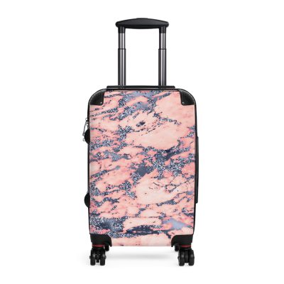 Marble Suitcase - A stylish suitcase featuring an elegant marble design, perfect for travelers who want to add a touch of timeless luxury to their luggage.