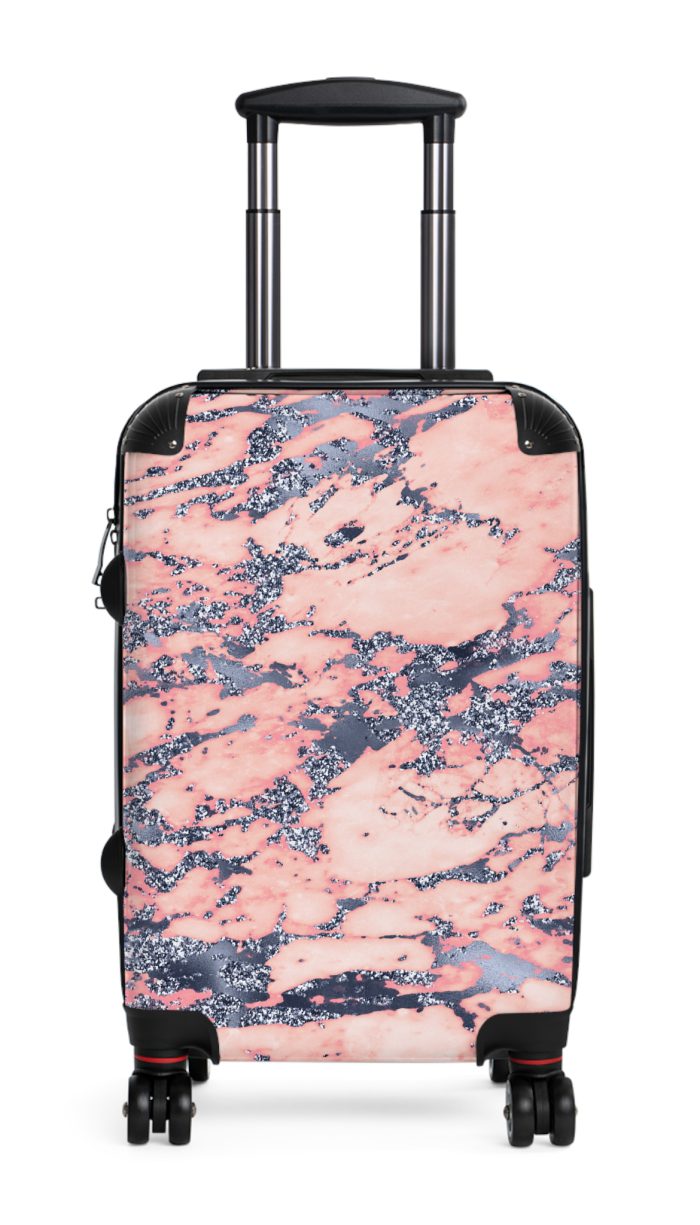 Marble Suitcase - A stylish suitcase featuring an elegant marble design, perfect for travelers who want to add a touch of timeless luxury to their luggage.