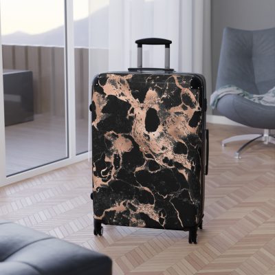 Marble Suitcase - A stylish suitcase featuring an elegant marble design, perfect for travelers who want to add a touch of timeless luxury to their luggage.