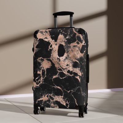 Marble Suitcase - A stylish suitcase featuring an elegant marble design, perfect for travelers who want to add a touch of timeless luxury to their luggage.