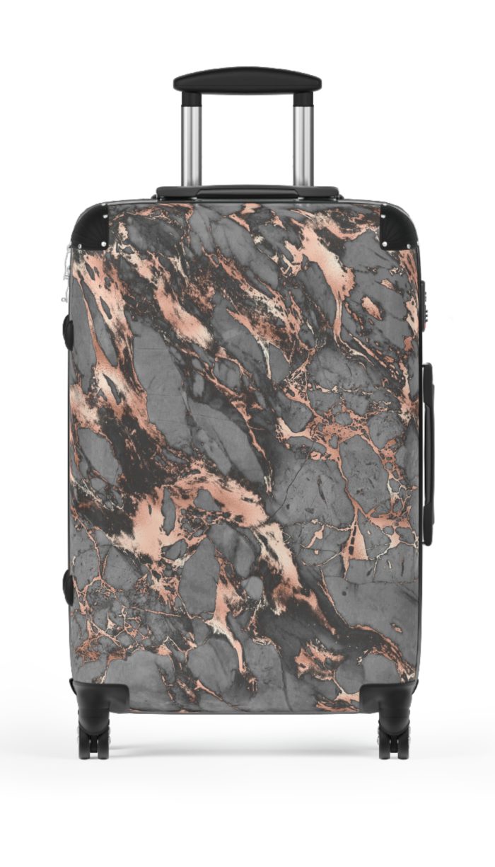 Marble Suitcase - A stylish suitcase featuring an elegant marble design, perfect for travelers who want to add a touch of timeless luxury to their luggage.