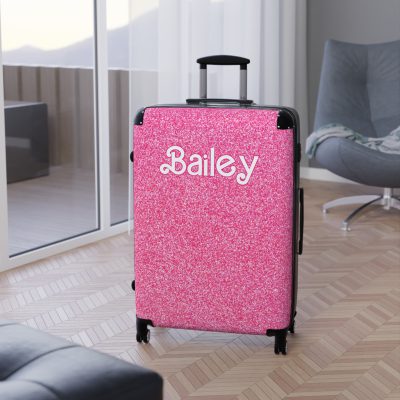 Custom Barbie Suitcase - Personalized Travel Luggage with Unique Barbie-Themed Design