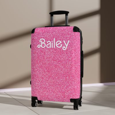 Custom Barbie Suitcase - Personalized Travel Luggage with Unique Barbie-Themed Design