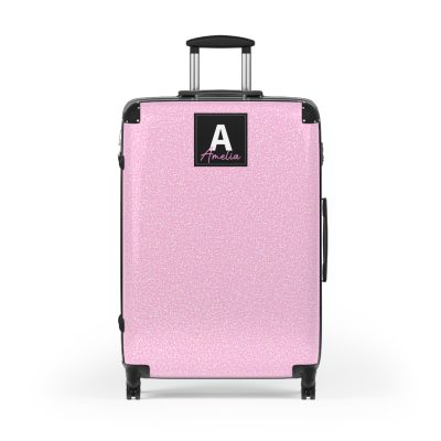 Hot Pink Personalized Suitcase - Custom Travel Luggage with Vibrant Pink Design