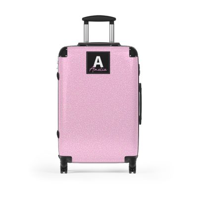 Hot Pink Personalized Suitcase - Custom Travel Luggage with Vibrant Pink Design