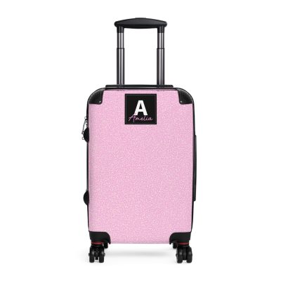 Hot Pink Personalized Suitcase - Custom Travel Luggage with Vibrant Pink Design