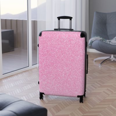 Pink Glitter Suitcase