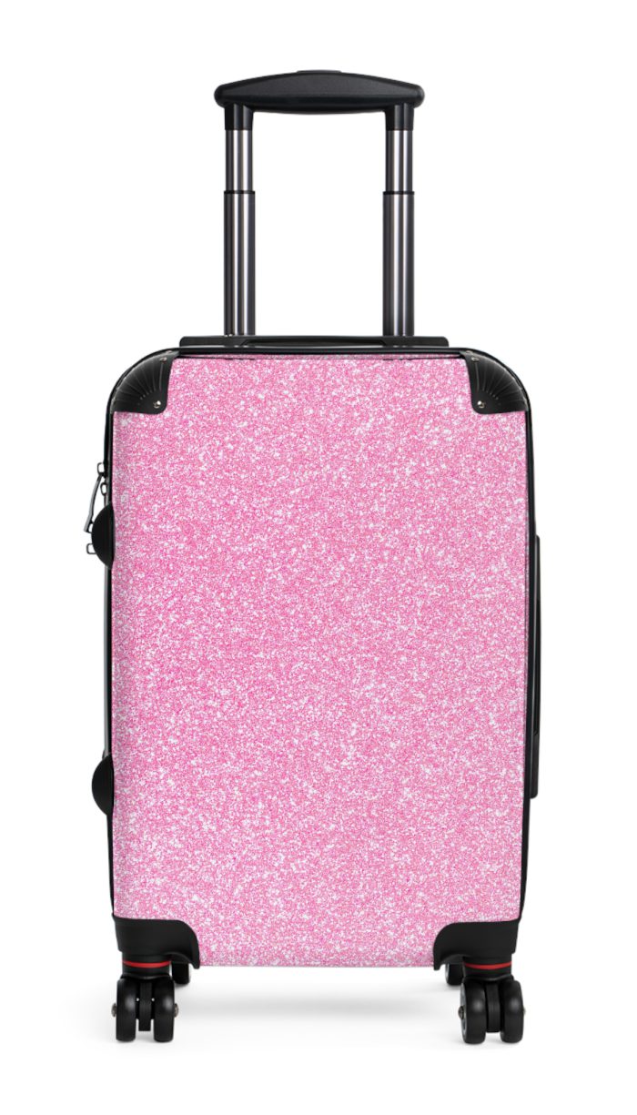 Pink Glitter Suitcase